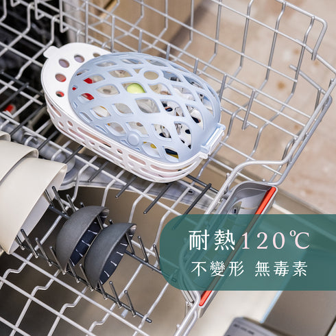 DEEPURE淨森林 鯨魚小物籃 (寂靜藍/輕柔粉) 洗碗機專用配件