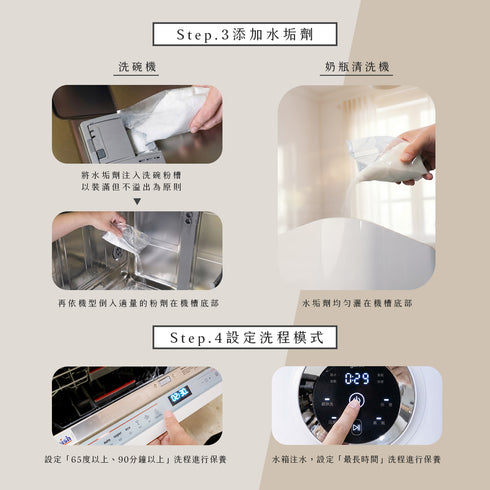 【全新升級】DEEPURE淨森林 洗碗機專用 深度水垢去除劑180g 二瓶/三瓶/四瓶組