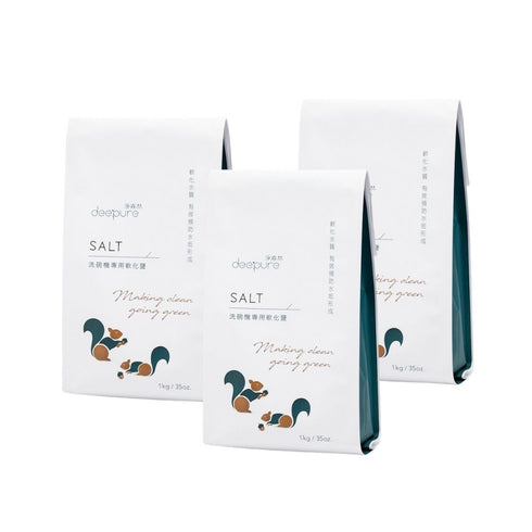 DEEPURE淨森林 天然高純度軟化鹽 1kg 三包/四包組(洗碗機專用)