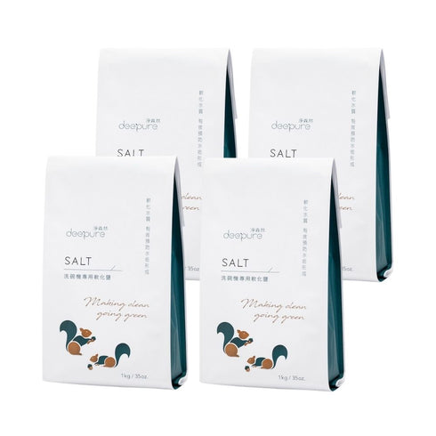 DEEPURE淨森林 天然高純度軟化鹽 1kg 三包/四包組(洗碗機專用)