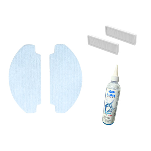 HOBOT 雷姬D8掃拖機器人 一季原廠耗材組(清潔布、高效能濾網、清潔劑)