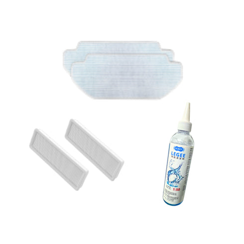 HOBOT 雷姬D7掃拖機器人 一季原廠耗材組(清潔布、高效能濾網、清潔劑)