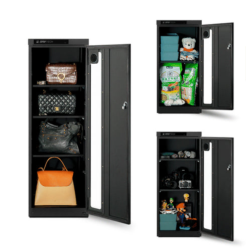 收藏家, 114公升, 左右雙門, 雙開, 電子防潮箱, 防潮箱, AX-106N, 精密儀器, 防潮收納箱, 儀器收納, 精品收納