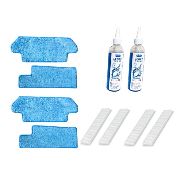 HOBOT 雷姬7掃拖機器人 半年原廠耗材組(清潔布、高效能濾網、清潔劑各2組)