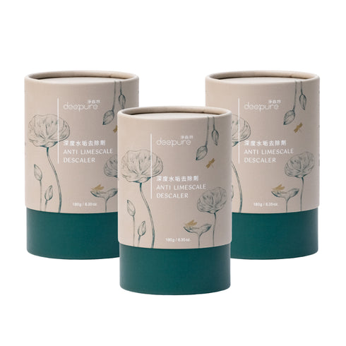 【全新升級】DEEPURE淨森林 洗碗機專用 深度水垢去除劑180g 二瓶/三瓶/四瓶組