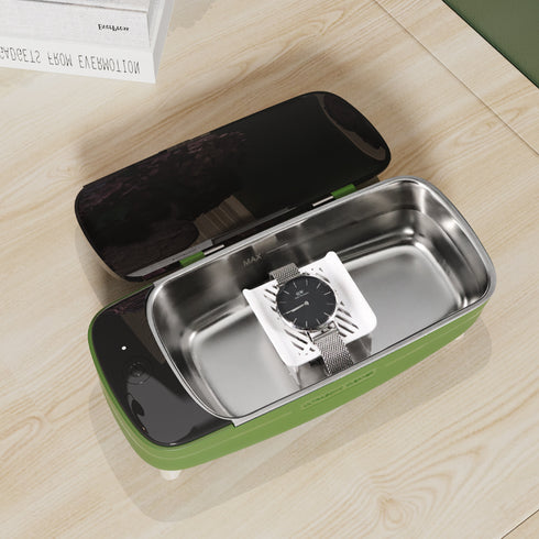 Ultrasonic 復古木腳二檔調節超聲波清洗機 GZ-CS01 (綠/白)