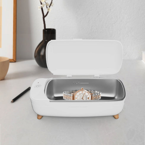 Ultrasonic 復古木腳二檔調節超聲波清洗機 GZ-CS01 (綠/白)