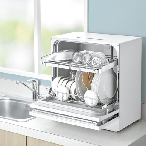 Panasonic國際牌 桌上型自動洗碗機(6人份) NP-TH4WHR1TW 送Finish洗劑組&Othello保鮮盒組