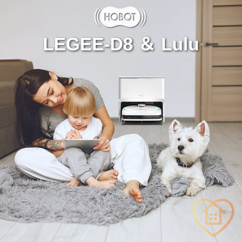 HOBOT, LEGEE-D8, legee, d8, hobot, 雷姬, 環保壓縮,多功能掃拖機器人, LuLu洗布座, 洗布座, 安庭家電