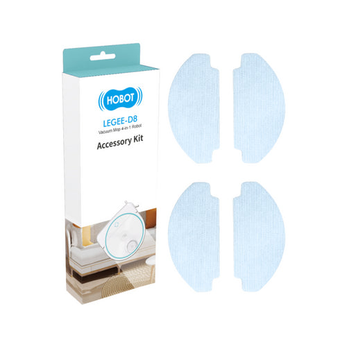 HOBOT 雷姬掃拖地機器人 D8系列 清潔布配件盒(共4片)