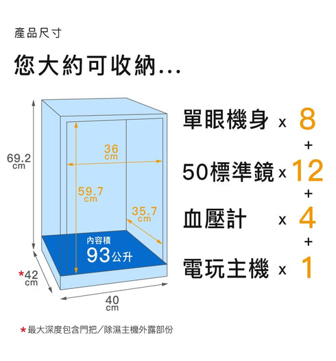 收藏家 93公升 AD-88SP 暢銷經典防潮箱