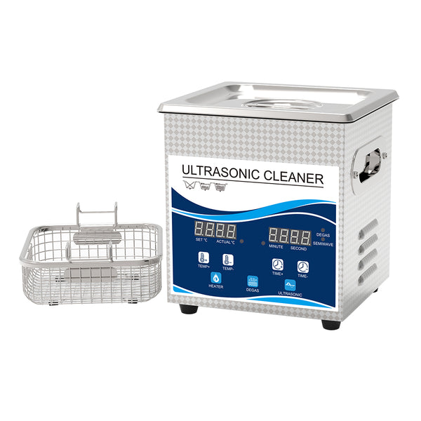 Ultrasonic 超聲波清洗機 工業級 1.3L GW按鈕版 加熱變波功能 60W/120W (GW0201)