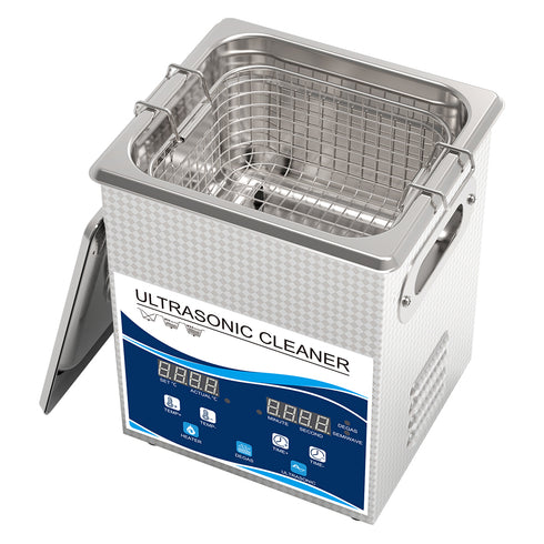 Ultrasonic 超聲波清洗機 工業級 2L GW按鈕版 加熱變波功能 30W/60W (GW0102)