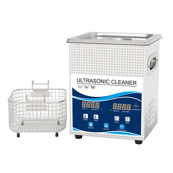 Ultrasonic 超聲波清洗機 工業級 2L GW按鈕版 加熱變波功能 30W/60W (GW0102)