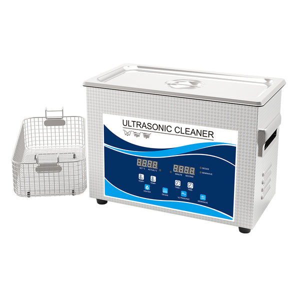 【預購】Ultrasonic 超聲波清洗機 工業級 4.5L GW按鈕版 加熱變波功能 90W/180W (GW0304)