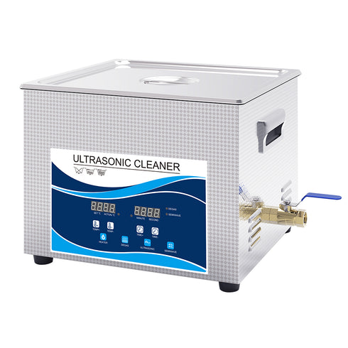 【預購】Ultrasonic 超聲波清洗機 工業級 15L GW按鈕版 加熱變波功能 270W/540W (GW0915)