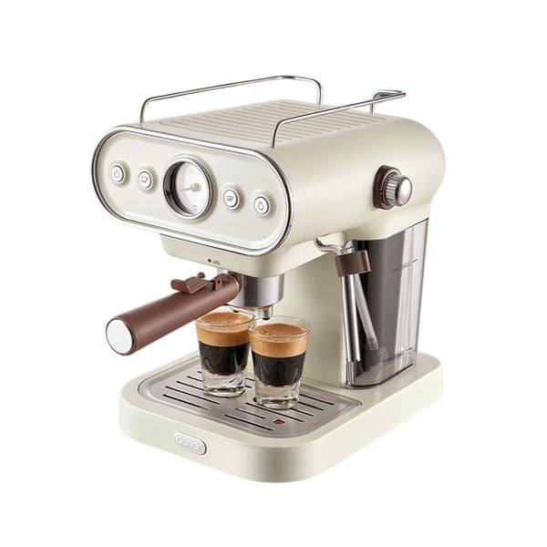 DMO, 咖啡機, 復古咖啡機, 膠囊咖啡機, 奶油色咖啡機, 雙膠囊咖啡機, 奶泡, 大小膠囊. Osner, 韓國歐紳