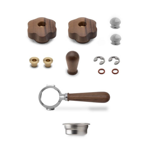 LELIT MaraX 原廠原木色胡桃木升級套件+無底把手