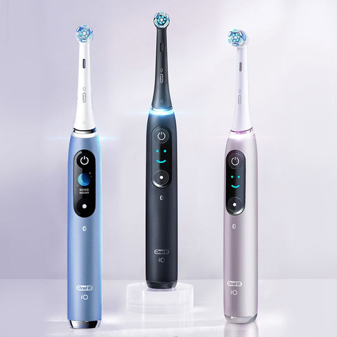 德國百靈Oral-B iO9 微震科技電動牙刷-湖水藍