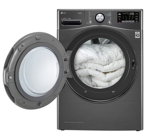 韓國, LG, 樂金, 16公斤, 大容量, 免曬衣, 乾衣機, 尊爵黑, WR-16HB, 烘衣機