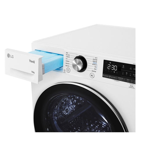 韓國, LG, 樂金, 10公斤, 免曬衣, 乾衣機, 冰瓷白, WR-90VW, 烘衣機