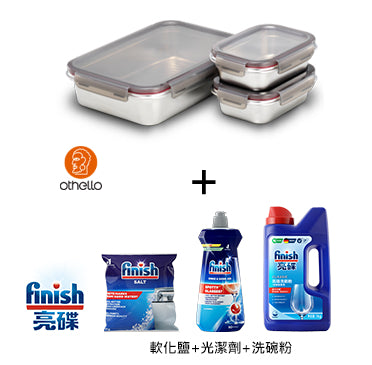 Panasonic國際牌 桌上型自動洗碗機(6人份) NP-TH4WHR1TW 送Finish洗劑組&Othello保鮮盒組