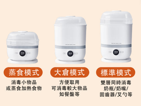 Snow Bear小白熊 智善4Plus消毒烘乾蒸食鍋 HL-2016(可烘乾/蒸氣式/按鍵操控)