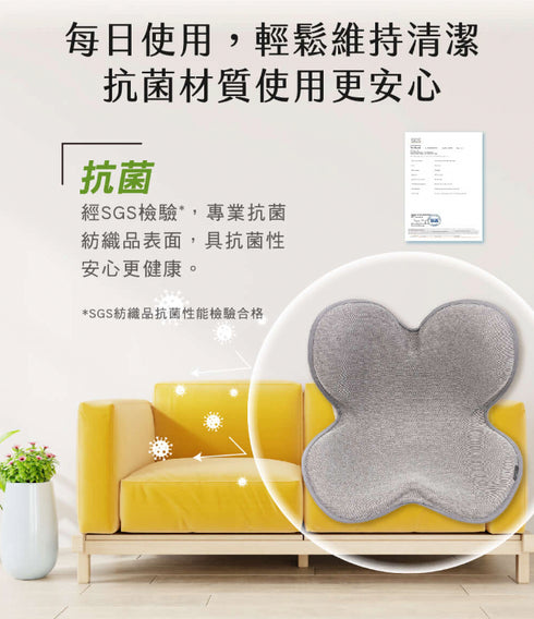 日本Style Standard II 美姿調整椅 抗菌防潑水款(灰/粉)