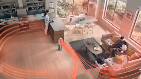 Dyson, Purifier Hot+Cool Autoreact, 三合一涼暖空氣清淨機, 空氣清淨風扇, 無葉風扇, HP7A, 鎳白色, 空氣清淨機