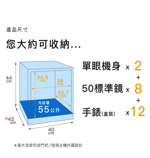 收藏家 55公升 AD-51P 暢銷經典防潮箱