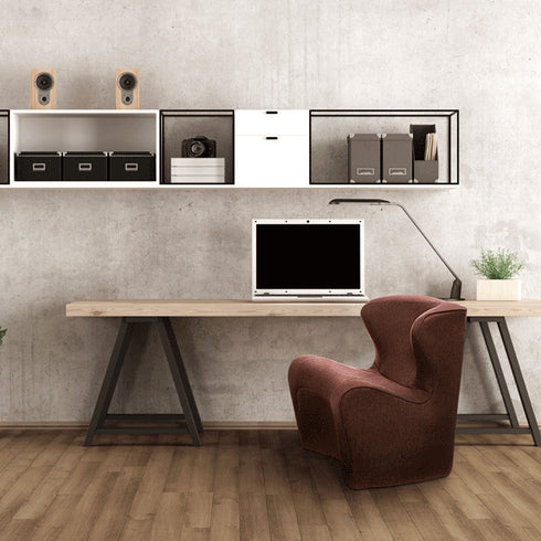 日本Style Dr. Chair Plus 舒適立腰調整椅 加高款小沙發 (棕/紅)