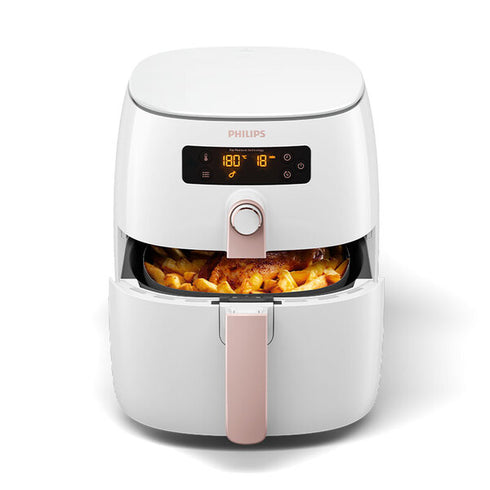 PHILIPS 飛利浦 熱穿透氣旋智能旗艦氣炸鍋 HD9742/62 附波浪烤架
