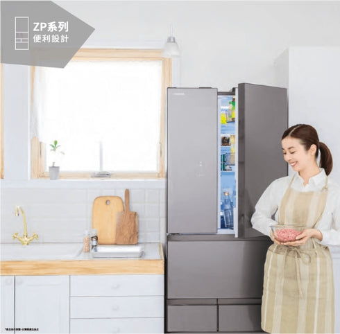 TOSHIBA東芝 ZP系列 509公升六門電冰箱-鏡面白 GR-ZP510TFW(UW)